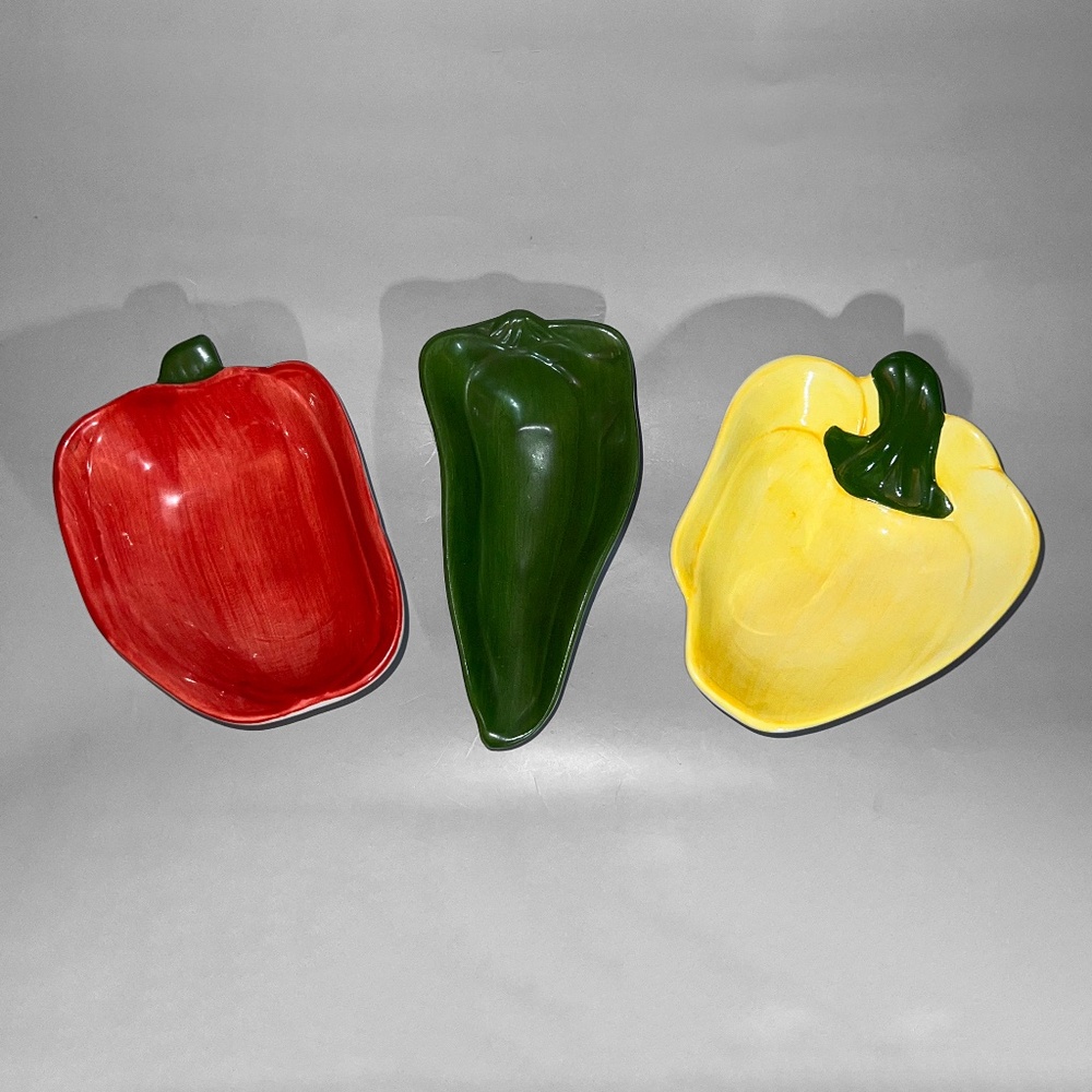 3 Piece Pepper Dip Bowl Set